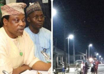 Oyo Rep Oseni Illuminates Ido Town with Solar Street Lights