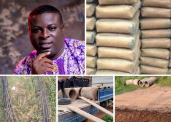 Photos News: Barr. Oluwasina Launches Community Drainage Project in Gratitude Ahead of Inauguration as Ido Vice Chairman