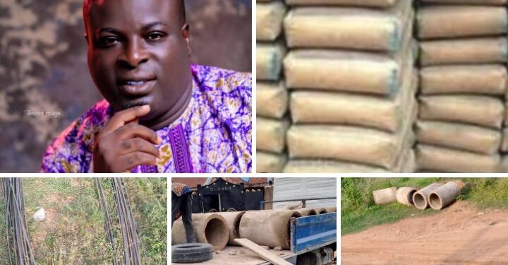 Photos News: Barr. Oluwasina Launches Community Drainage Project in Gratitude Ahead of Inauguration as Ido Vice Chairman