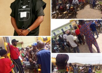 Videos: Oloye (Dr) Ezekiel Temitope Oladimeji OTOPE Dashes out Free Fuel to Over 200 Okada Riders in Ona Ara LG