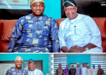 Photos News: Ibadan North LG Chairman, Olufade Pays Courtesy Visit to Oyo State Housing Corporation Chairman, Hon. Ademola Omotoso