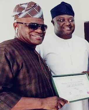 Oyo Lawmaker, Hon AKT Congratulates OYCSDA Chairman Hon Adeaga On His Birthday Occasion