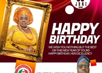 Birthday: Thanks for being a supSportive wife, Hearty congratulations on your day ma – Arole extols Her Excellency Tamunominini Olufunke Makinde