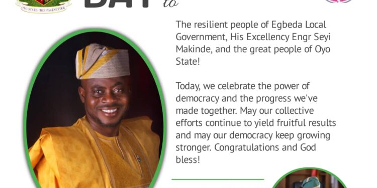 Democracy Day: Hon. Sanda Sikiru Oyedele Congratulates Nigerians