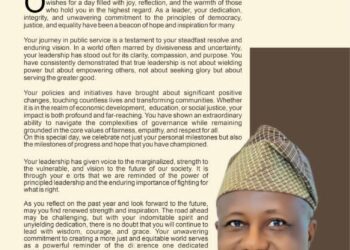 Celebrating Leadership and Dedication: Happy Birthday, Dr. Nureni Adeniran. By: Adeniji Oladapo Samuel*