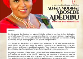A Heartfelt Birthday: Oladapo Samuel congratulates Yeyeluah Chief Mrs. Modinat Abosede Adedibu*