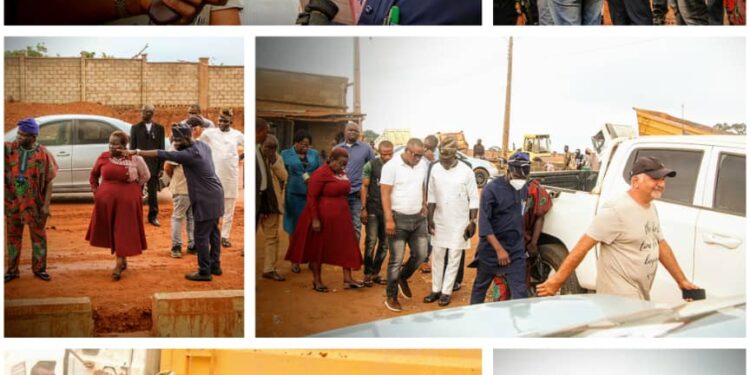 Lagelu Chairman, Kamorudeen Visits Olorunda Road Dualization Construction Site- Commends Samchase Nig Lmtd on Work Progress