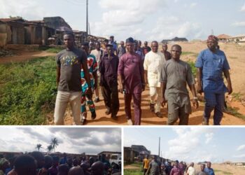 Ona Ara LG Boss, Dr. Temitope GLORIOUS, Visits Omituntun Sawia Market Site, Condemns Developer for Delays