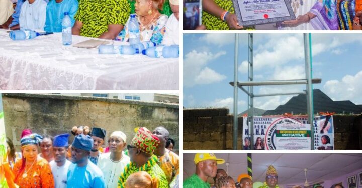 Photos News: Oluyole Council Boss, Akeem Olatunji Commissions Borehole & Generator Donated By  Benedict Akika Donates to Nigerian Beauticians/Hairdressers Association  (NBHA) Oyo State
