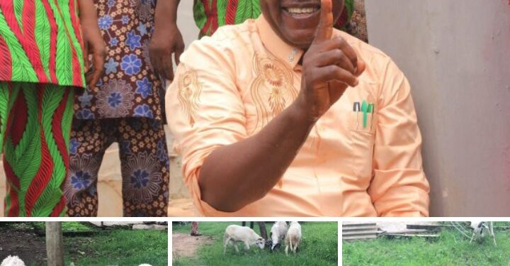 George Ogunlade celebrates Eid-al-dha with Muslim faithful, gifts rams, cash