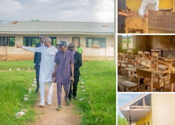 Photos News: Amofin Beulah Visits Ipapo Schools, Promise To Donate Modern Furniture, Libraries, Renovation Of Dilapidated Buildings