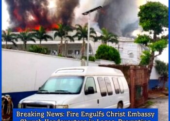 Breaking News: Fire Engulfs Christ Embassy Church Headquarters in Lagos, Prompting Urgent Response