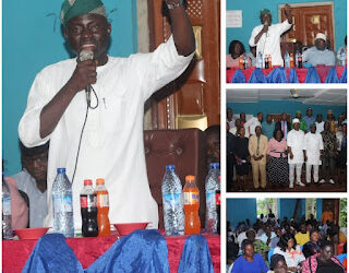 ONE MONTH INTO OFFICE: LAGELU CHAIRMAN, KAMORUDEEN MEETS, ENCOURAGED COUNCIL STAFF MEMBERS FOR PRODUCTIVITY IN SERVICE