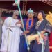 Makinde presents staff of office to Onifiditi, Oba Oyelere