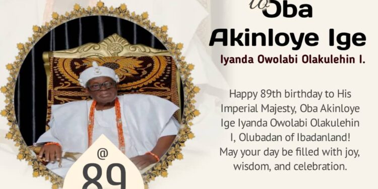 Olubadan@89: Egbeda Council Chairman Sanda Congratulates Oba Akinloye Owolabi Olakulehin, On Birthday Anniversary
