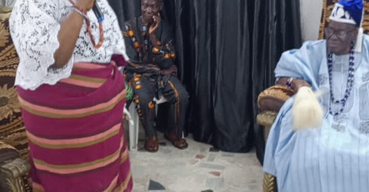 Oyo Born Princess Afolashade Abeo Felicitates with Olubadan Designate, Oba Owolabi Olakulehin on 89th Birthday