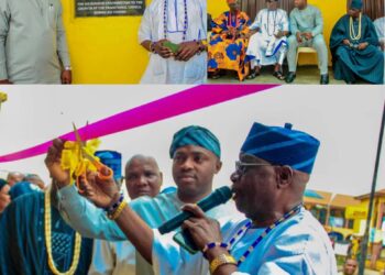 Photos News: Ibadan North Council Chairman, Olufade Commissions Shopping Complex in Honor of Oba Lateef Gbadamosi Adebimpe
