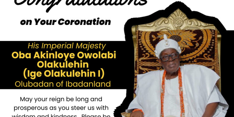 CLIC Initiative Felicitates the 43rd Olubadan of Ibadanland on his Ascension to the Throne