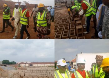 Ona Ara LG Chair, Dr Temitope GLORIOUS Inspects Ongoing Reconstruction of Omituntun Ultramodern Market