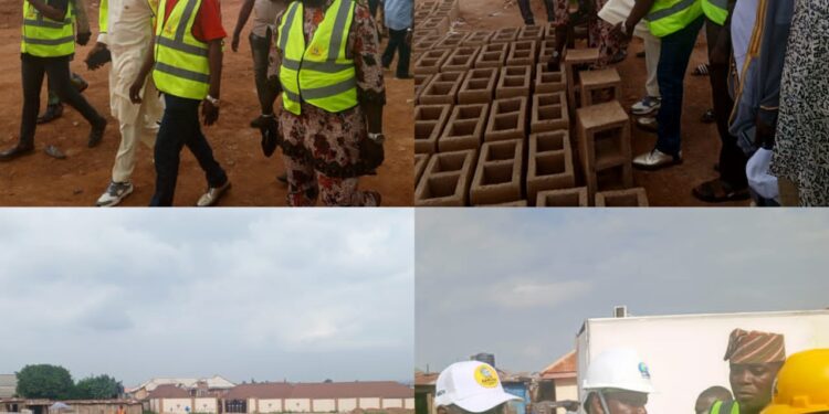 Ona Ara LG Chair, Dr Temitope GLORIOUS Inspects Ongoing Reconstruction of Omituntun Ultramodern Market