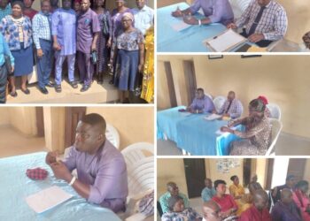 Education: Omi-Apata LCDA Boss Barr. Olayemi Oluwasina Receives Familiarization Visit from Secondary School Principal