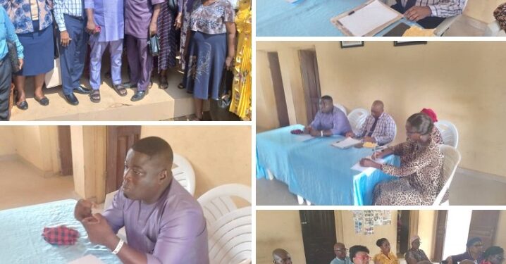 Education: Omi-Apata LCDA Boss Barr. Olayemi Oluwasina Receives Familiarization Visit from Secondary School Principal