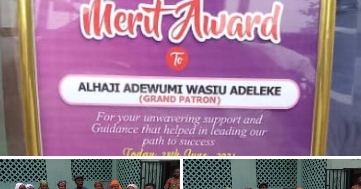 PHOTOS: Omituntun Ladies Present Merit Award to Oyo State PDP Secretary, Alhaji Wasiu Adeleke