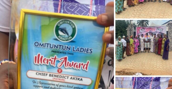 PHOTOS: Omituntun Ladies Presents Merit Award to Agbaakin Benedict Akika, Celebrates his Birthday