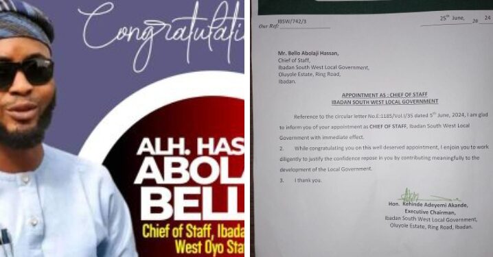 COS: Your appointment is a testament to your capabilities and the trust placed in you, Arakunrin Ola Jide Congratulates Alhaji Hassan Bello