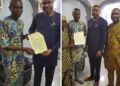 Photos News: Dr. OTOPE Rewards Loyalty, Facilitates OYTMA Permanent Job for Comrade Olodo