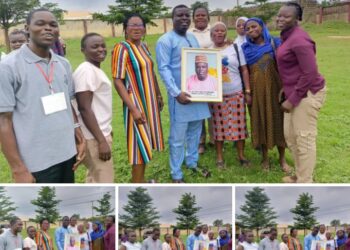 Title: Omi-Apata Adhoc Staff Shower Hon. Barr. Olayemi Oluwasina with Accolades(PHOTOS)