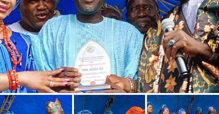 CCII MPII Award: Oyo Movement Group (OMG) Congratulates Chairman of Oyo State Local Government Staff Pension Board Hon Akeem Ademola Ige