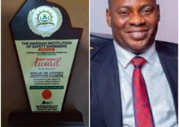 Dr. Akin Fagbemi Honored with Safety Advocacy Award by NISE