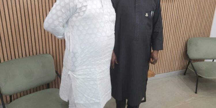 Dr Fagbemi paid courtesy visit on the Acting governor of Oyo state,Barrister Bayo Lawal.