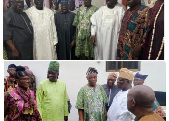 Beaded Crown: Aare Makanjuola, Chief Bode Amoo, CCII, Y. K. Abass Pay Joint Visit To Ladoja, Express Appreciation