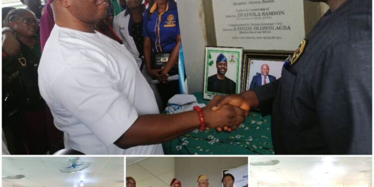 Rotary Club, Iyaganku Refurbished RRSH Children Maternity Ward, Donated Hospital Materials- Dr. Fagbemi