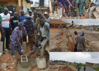 Photos News: Community Rejoices As Agboworin Embarks On Construction Of Block Of Six Classrooms In Constituency*