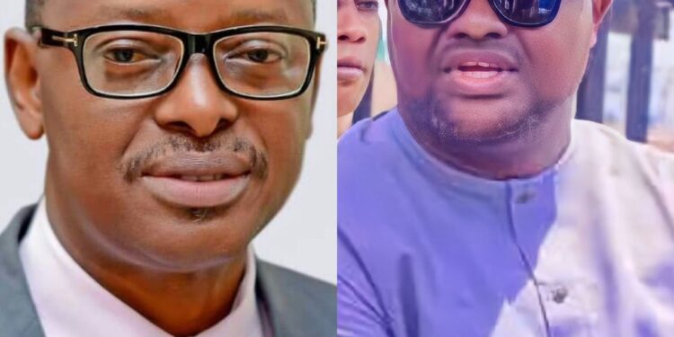 Oyo Lawmaker Akt Fecilitates with Commissioner For Works Prof Daud Sangodoyin on his Birthday Celebration