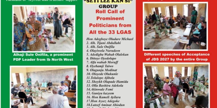 JDS 2027 AGENDA STRENGTHENED: As Adurodekun In Crucial Meeting with Seyi Lekansi group With Over 70000 Membership Across Oyo State
