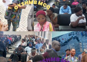 Photos News: OYSHMB Conducts MCQ Test for 1250 Medical Health Workers, with Additional 850 Who Didn’t Received SMS or Email Messages