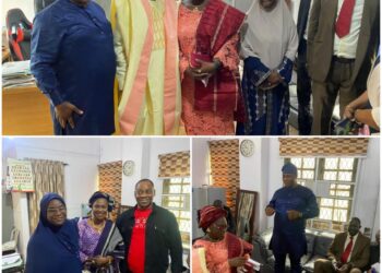 Dr Fagbemi Felicitates with Retired DFA and DDMS of OYSHMB after 35 years of Meritorious Services in Oyo state Civil Service.