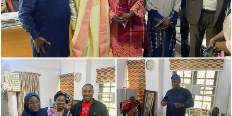 Dr Fagbemi Felicitates with Retired DFA and DDMS of OYSHMB after 35 years of Meritorious Services in Oyo state Civil Service.