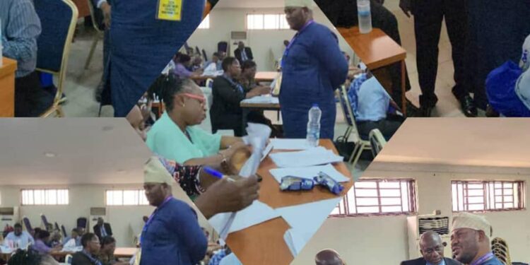 Photos News: OYSHMB Recruitment, External Examiner’s take over script marking headed by Professor Olusohola Oladokun   ….As the board sets 60% cut off mark says Dr Fagbemi.