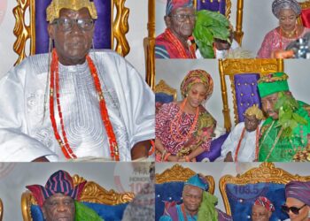 Ona Ara LG Chair, Dr. Temitope GLORIOUS Felicitates with Oba Tajudeen Ajibola, Other Newly Elevated Obas and High Chiefs of Ibadanland