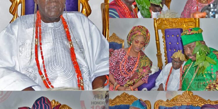 Ona Ara LG Chair, Dr. Temitope GLORIOUS Felicitates with Oba Tajudeen Ajibola, Other Newly Elevated Obas and High Chiefs of Ibadanland