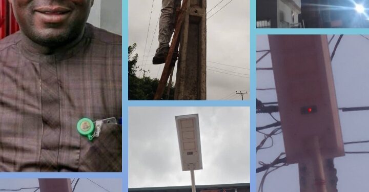 Ido Lights Up: Oyo Lawmaker Mabaje Illuminates Ido Constituency With Solar Powered Lights(PHOTOS)
