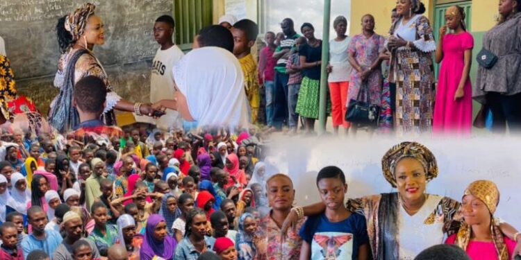 PHOTOS: A Kind Heart in Action: IBSWLG Chairman’s Wife, Mojoyinola Akande Visit to Elétu Summer School