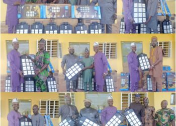 100 Days in Office: Dr. Temitope GLORIOUS Launches Solar-Powered Streetlights Distribution to Wards 1-11 in Ona Ara LG.