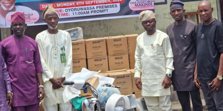 Open Defecation: RUWASSA Donates Motorcycles, Sanitary Items, Others To Oyo LGAs*