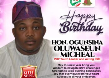 Your leadership has been a beacon of hope, inspiring a new generation of young people to take an active role in shaping their future, Oladapo Samuel hails Ogunsina Micheal birthday Anniversary